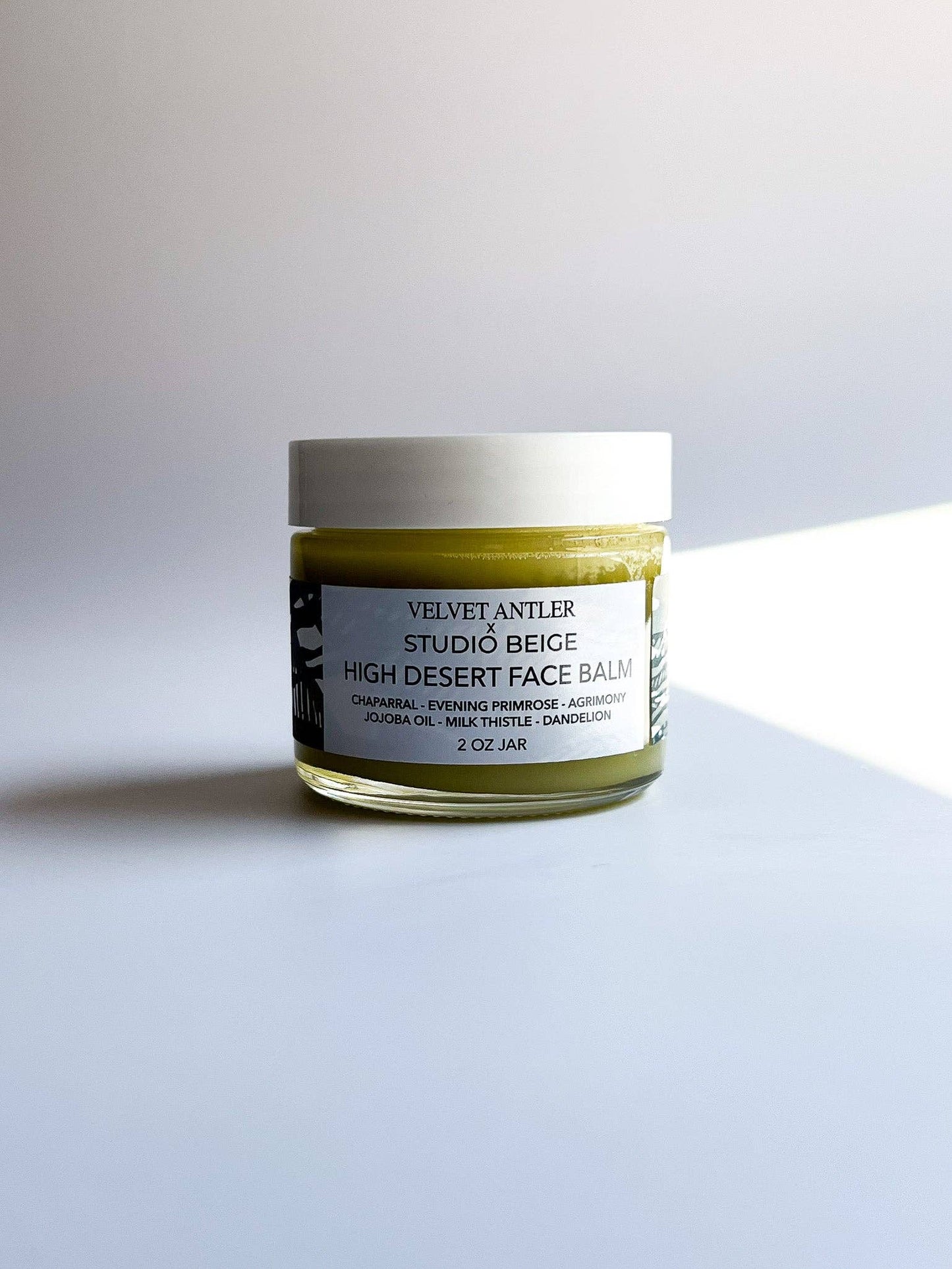 STUDIO BEIGE HIGH DESERT protective face balm with chaparral, agrimony, & evening primrose