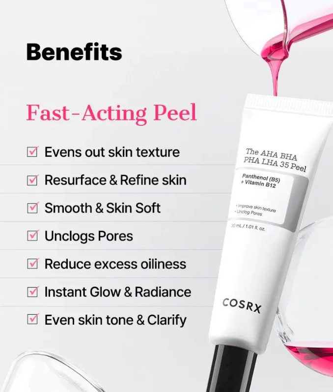 COSRX AHA BHA PHA LHA 35 Facial Smoothing Peel