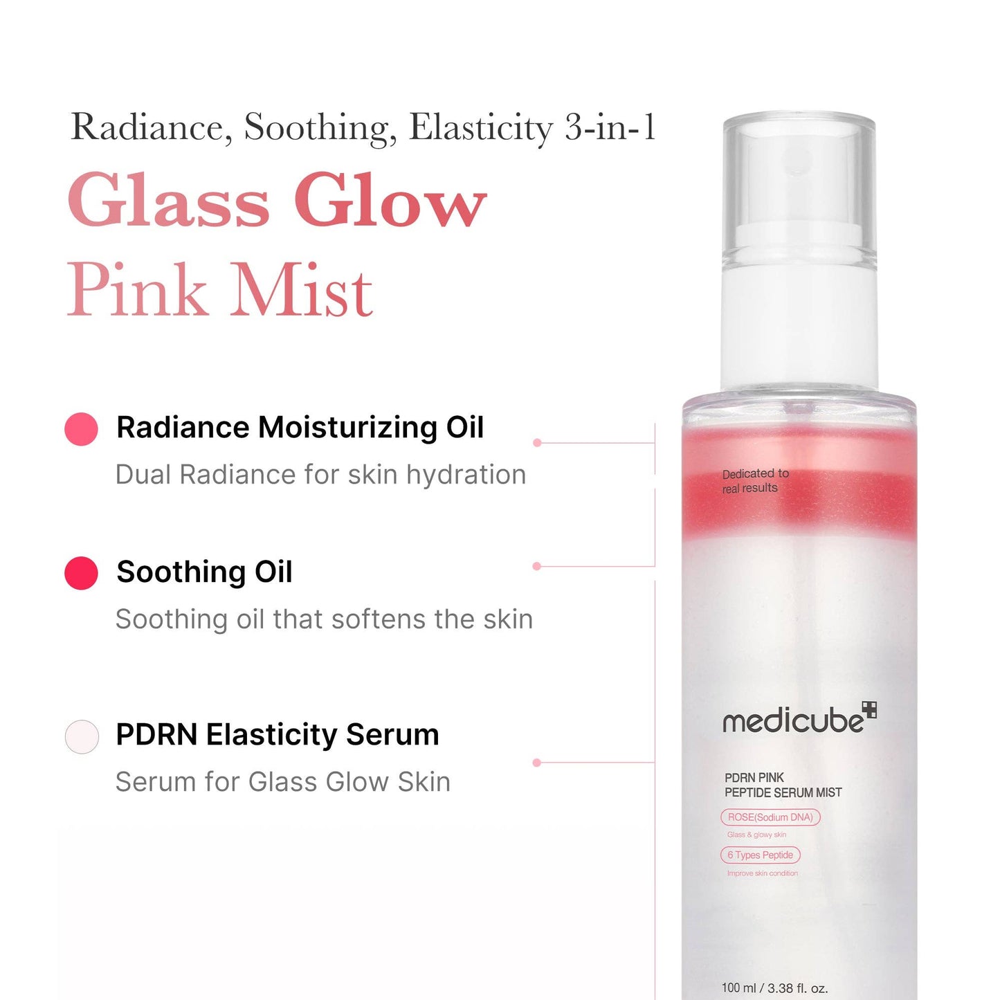 MEDICUBE PDRN Pink Peptide Mist, 100ml